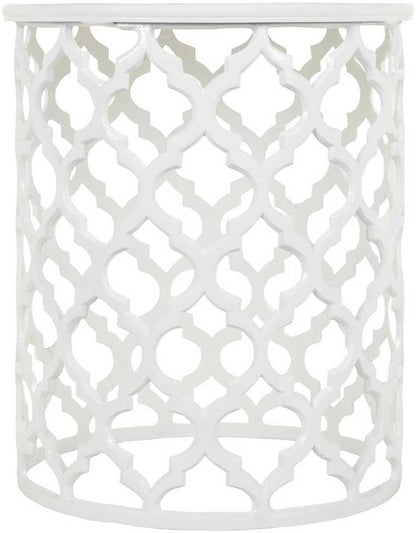 Pram White End Table