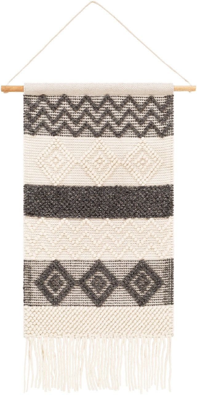 Flaurling Charcoal Wall Hanging