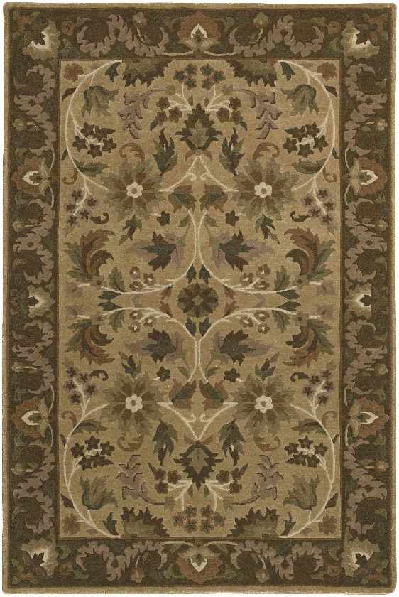 Hanceville Traditional Taupe/Chocolate Area Rug