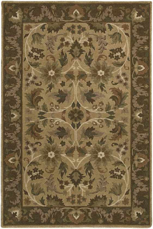 Hanceville Traditional Taupe/Chocolate Area Rug
