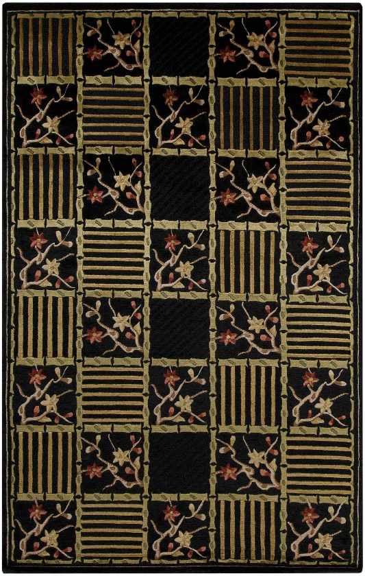 Hanford Modern Black Area Rug