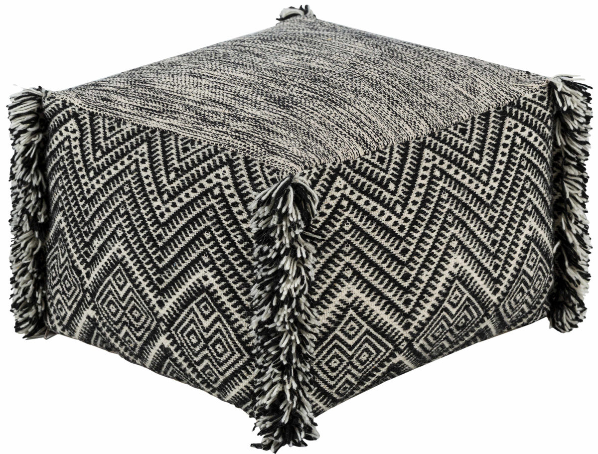 Retzbach Black Pouf