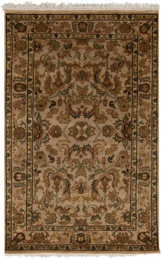Grein Traditional Brown Area Rug