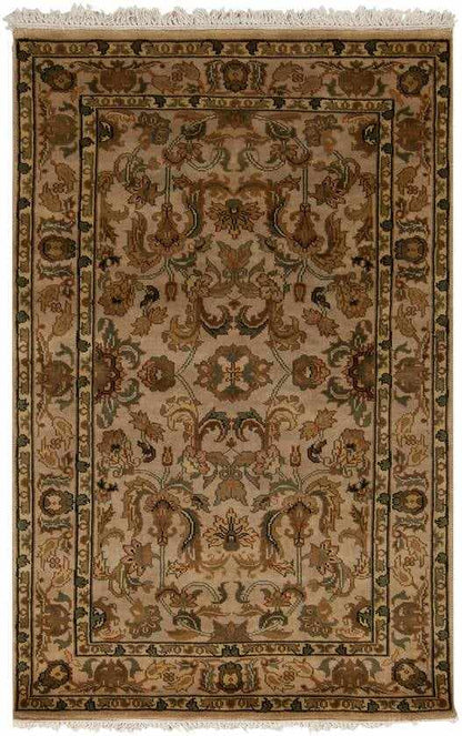 Grein Traditional Brown Area Rug