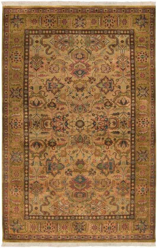 Grein Traditional Brown Area Rug