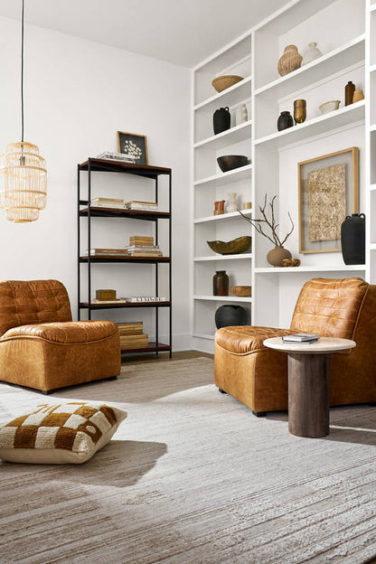 Matther Cream/Dark Brown End Table
