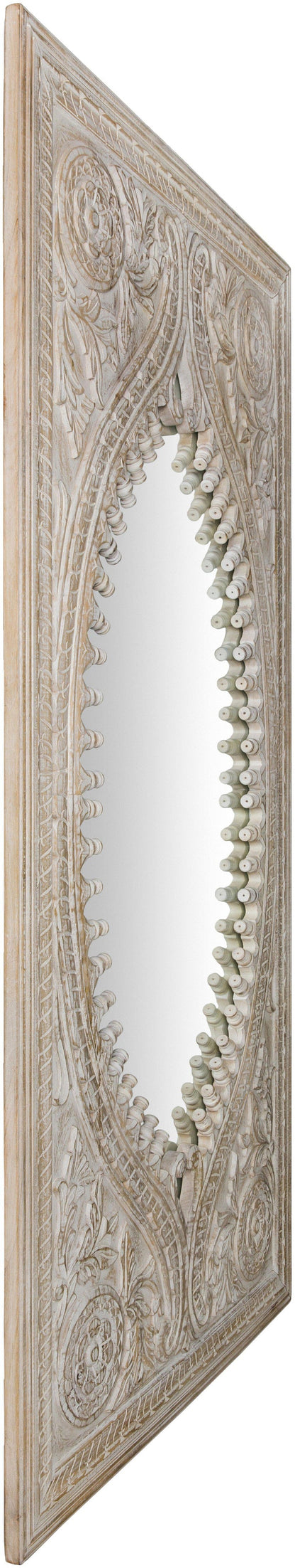 Glinden Traditional White Wall Mirror