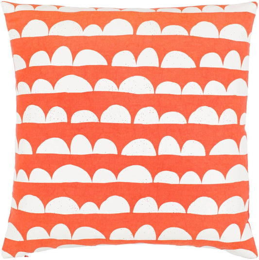 Achthoven Bright Orange Pillow Cover
