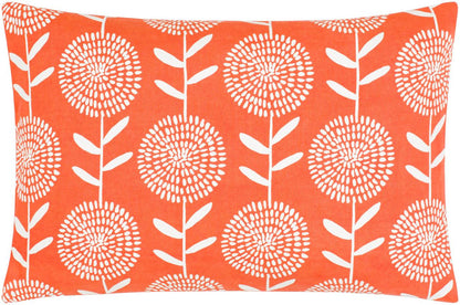 Mining Bright Orange Pillow Cover