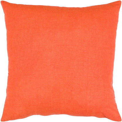 Mining Bright Orange Pillow Cover
