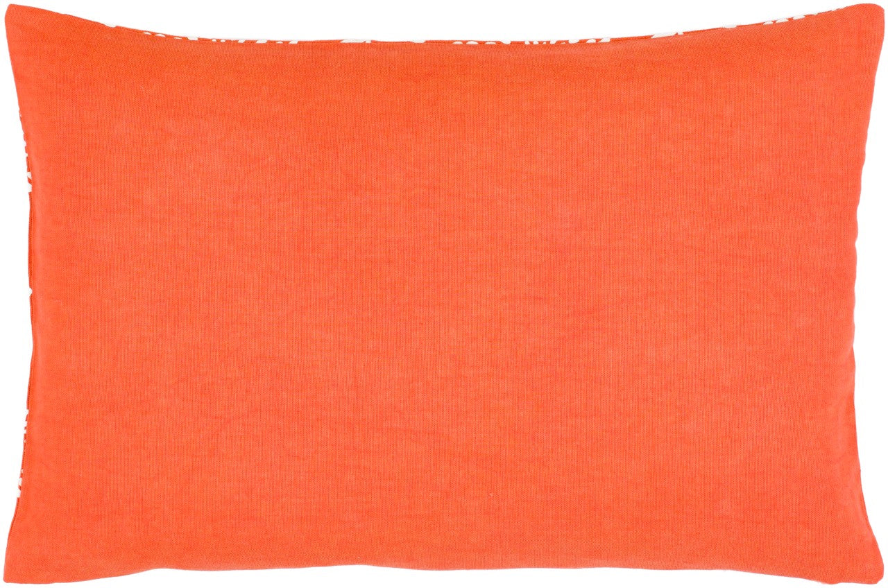 Mining Bright Orange Pillow Cover