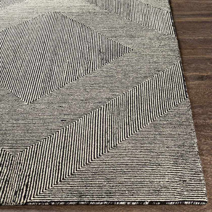 Rucphen Modern Black Area Rug