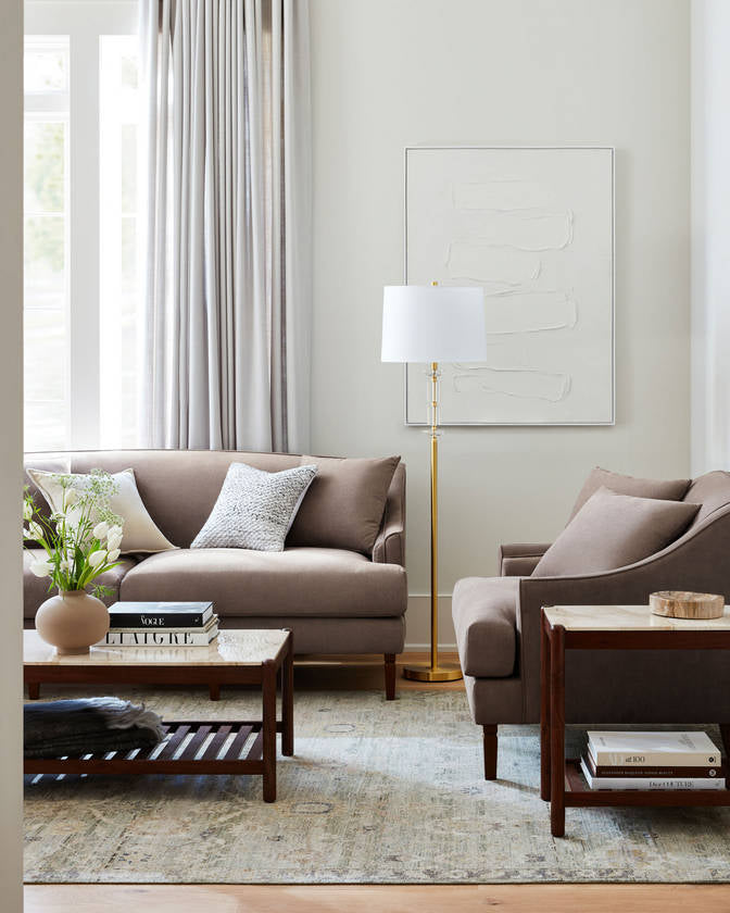 Chaka Cream/Brown End Table