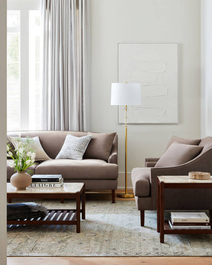 Chaka Cream/Brown End Table