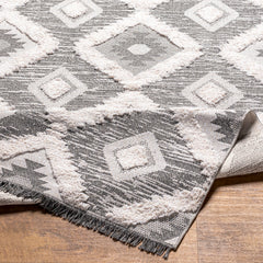 Surya Morocotton Cotton Black Rectangular Indoor Rustic Are Rug