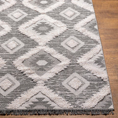 Surya Morocotton Cotton Black Rectangular Indoor Rustic Are Rug