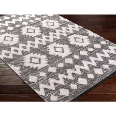 Surya Morocotton Cotton Black Rectangular Indoor Global Area Rug