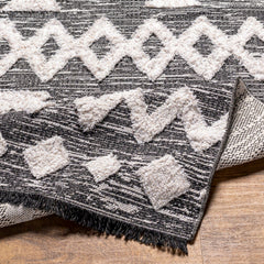 Surya Morocotton Cotton Black Rectangular Indoor Global Area Rug