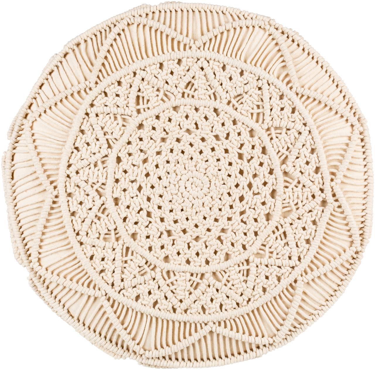 Oulu Cream Ottoman