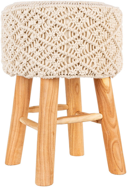 Huittinen Cream Ottoman