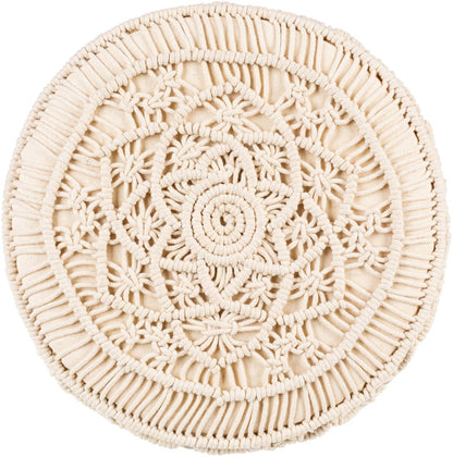 Huittinen Cream Ottoman