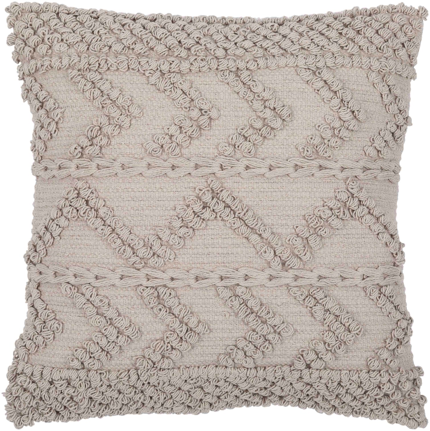 Mijnden Light Gray Pillow Cover