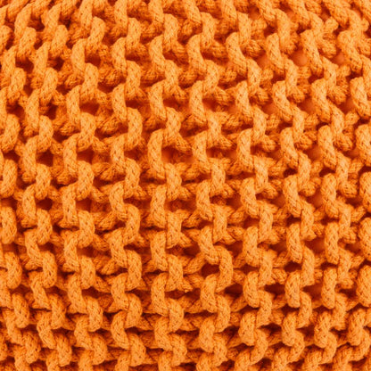Harmannsdorf Bright Orange Pouf