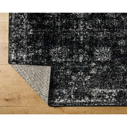 Yevette Traditional Black Area Rug