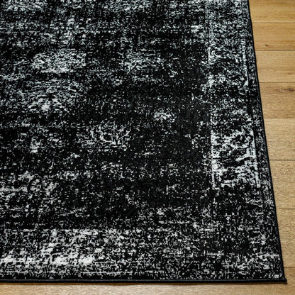 Yevette Traditional Black Area Rug