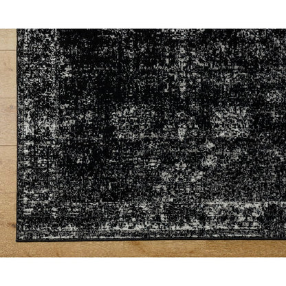 Yevette Traditional Black Area Rug
