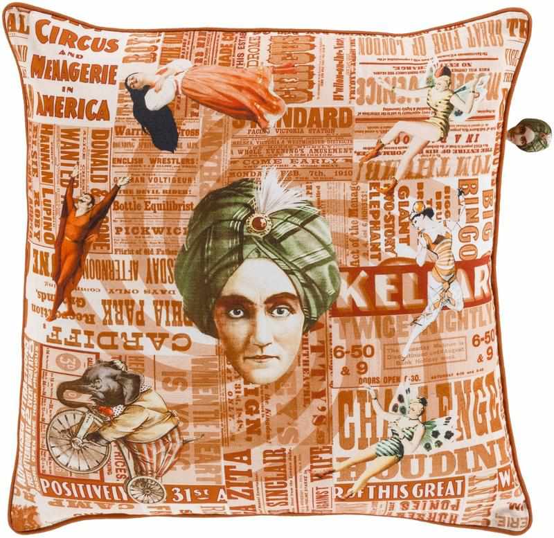 Themaat Burnt Orange Pillow Cover