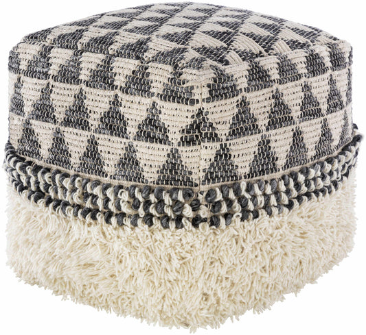 Marchegg Charcoal Pouf