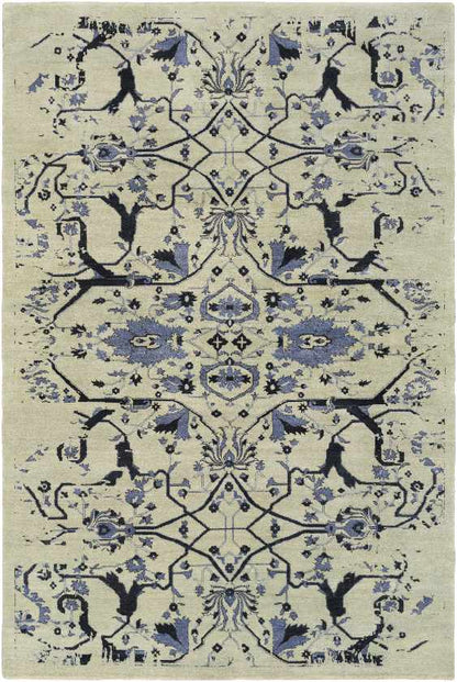 Nucla Traditional Denim Area Rug