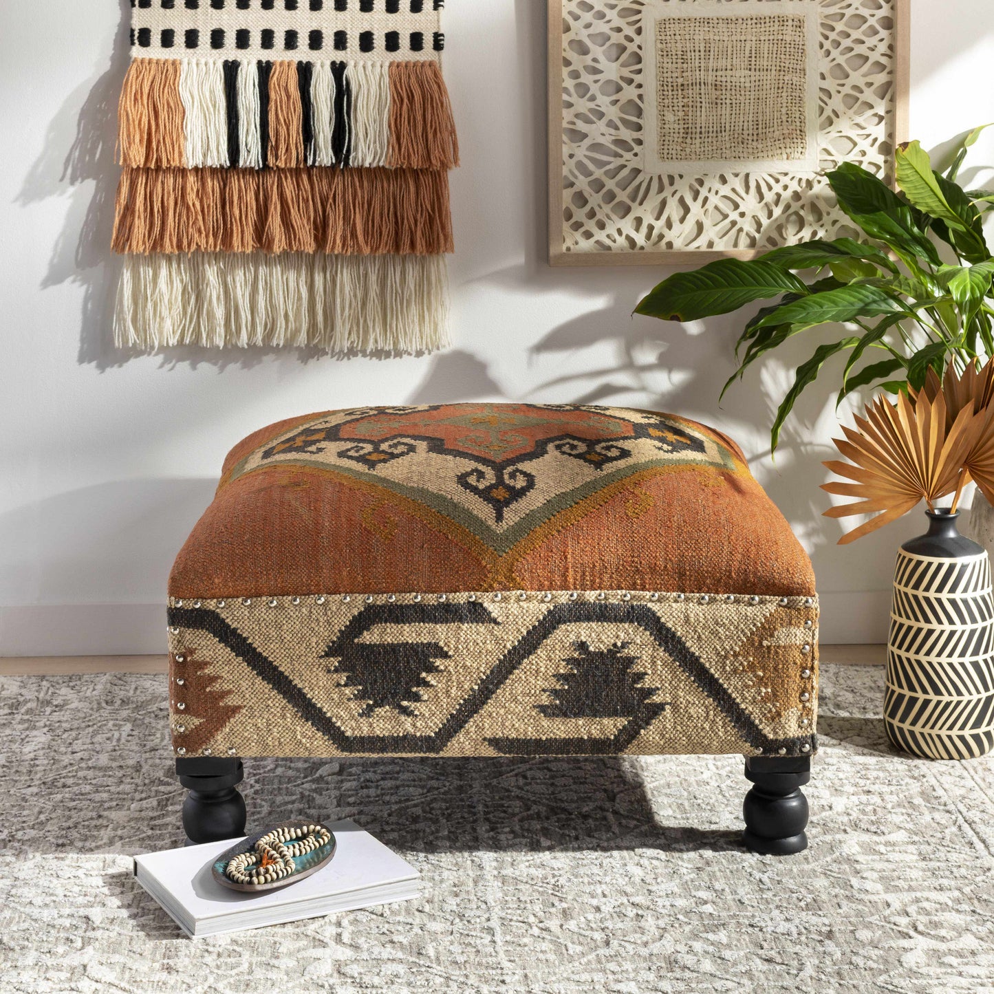 Dendermonde Brick Ottoman