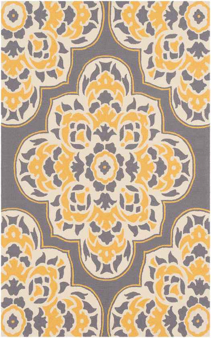 Lashburn Global Bright Yellow Area Rug