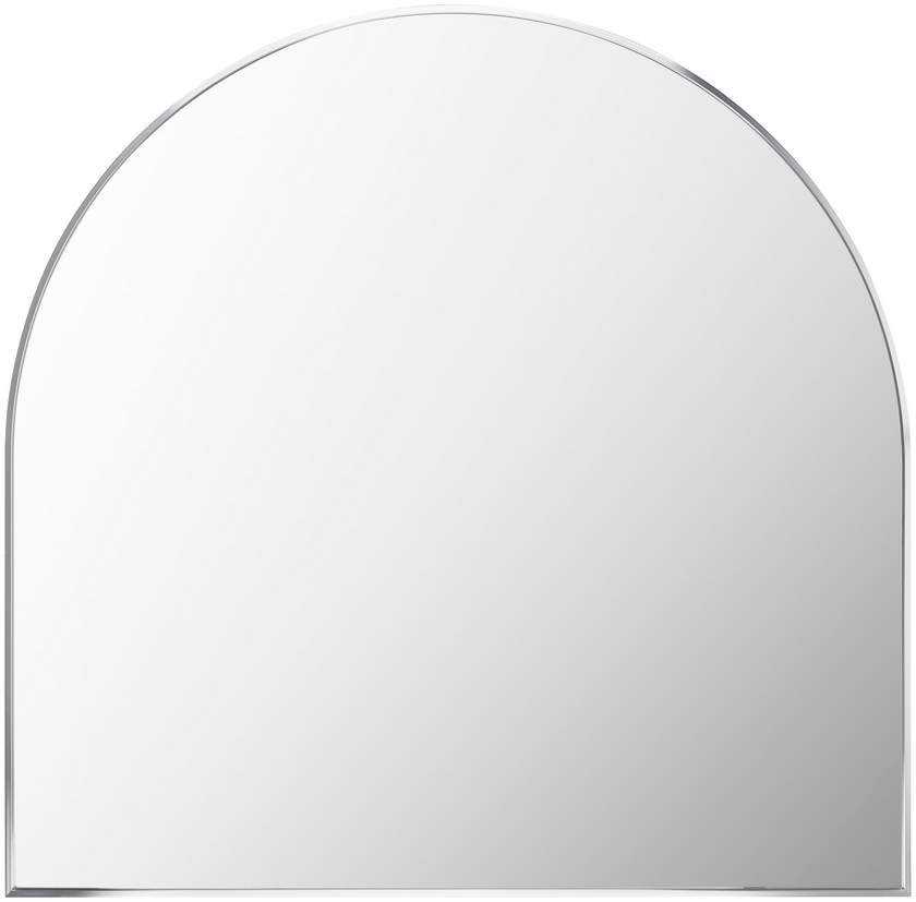Yumi Modern Metallic Silver Wall Mirror