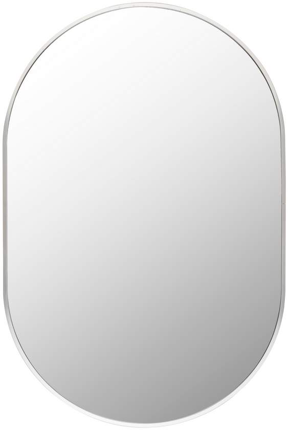 Soyla Modern Metallic Silver Wall Mirror