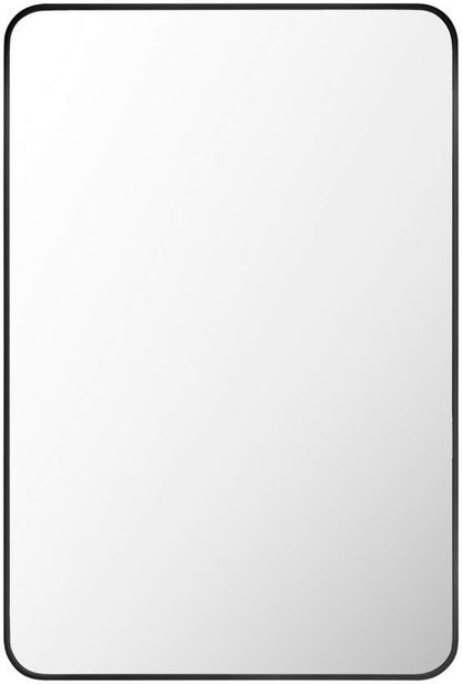 Renna Modern Black Wall Mirror