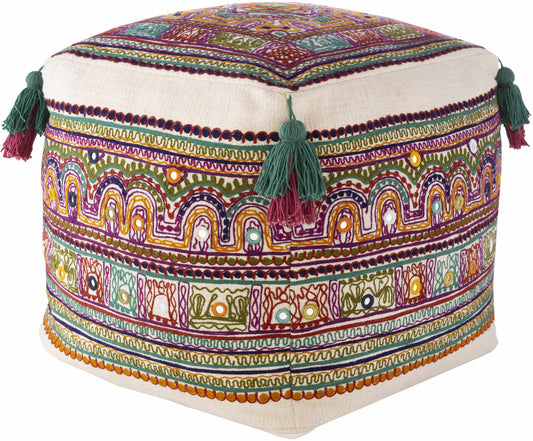 Niederhollabrunn Burnt Orange Pouf
