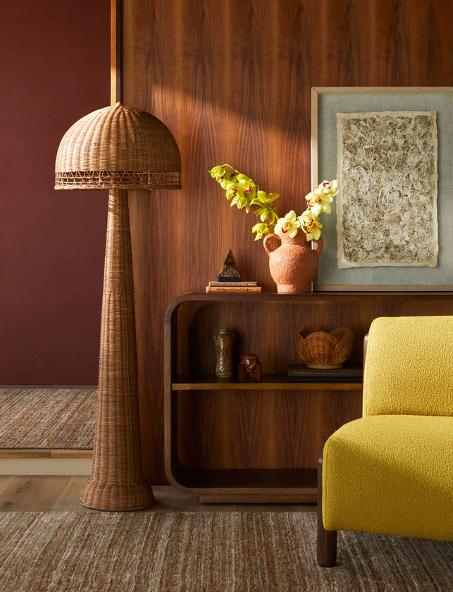 Maghen Dark Brown Console Table