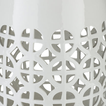 Pondorf White Garden Stool