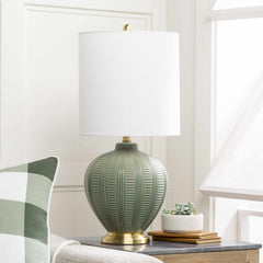 Gaflenz Traditional Green Table Lamp