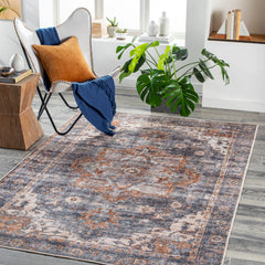 Surya Tahmis Flatweave Polyester Camel Rectangular Indoor Medallion Oriental Machine Washable Area rug