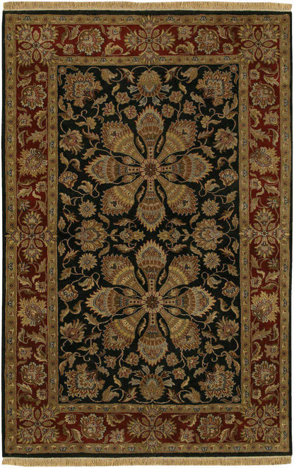 Waldo Traditional Brown/Red Area Rug