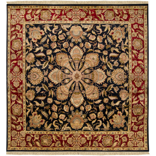Waldo Traditional Brown/Red Area Rug