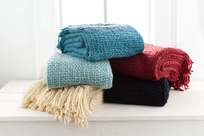 Blankenberge Teal Throw