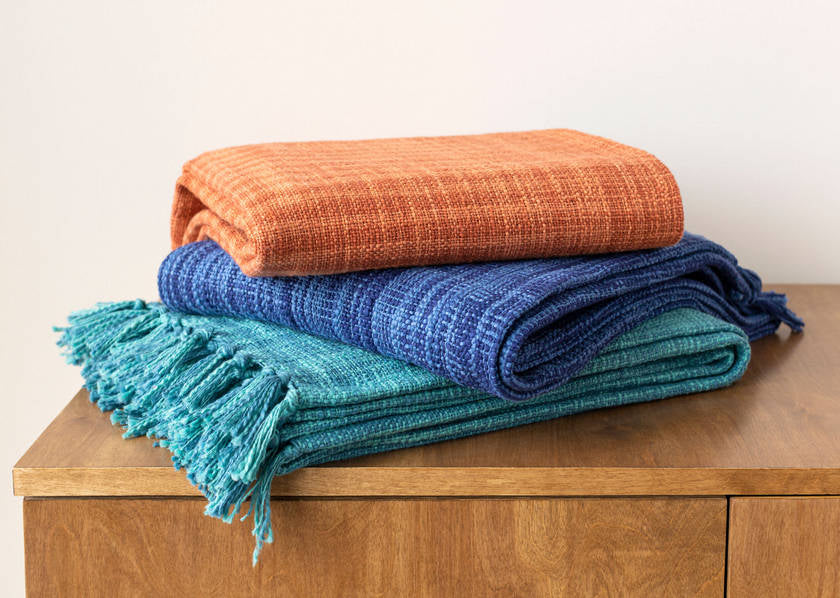 Hinterstoder Dark Blue Throw