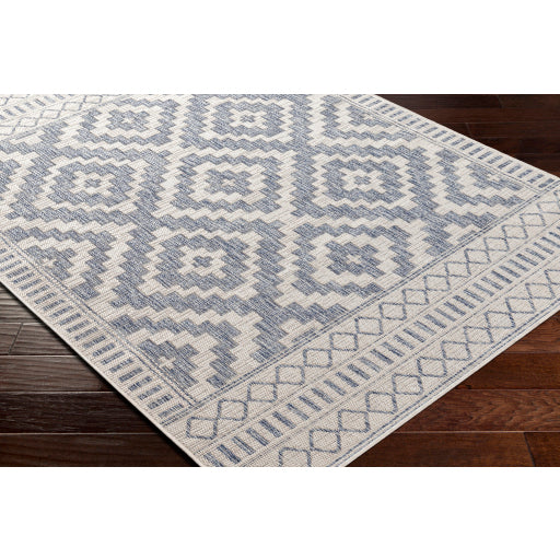 Surya Tuareg Flatweave Polypropylene Cream Rectangular Indoor/Outdoor Tribal Global Area Rug
