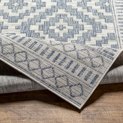 Surya Tuareg Flatweave Polypropylene Cream Rectangular Indoor/Outdoor Tribal Global Area Rug