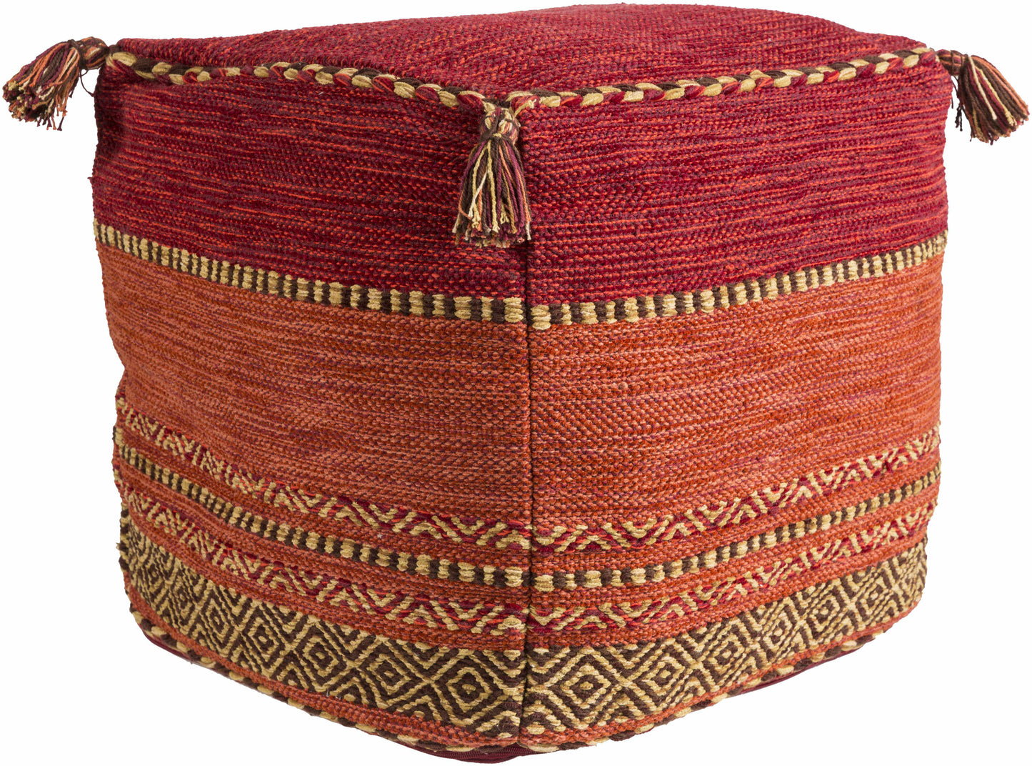 Hinterbruhl Burnt Orange Pouf